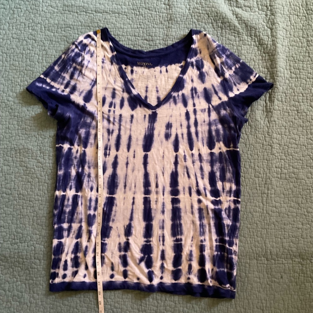 Tie-dye V-neck shirt, 80s inspired T-shirt, Marona collection